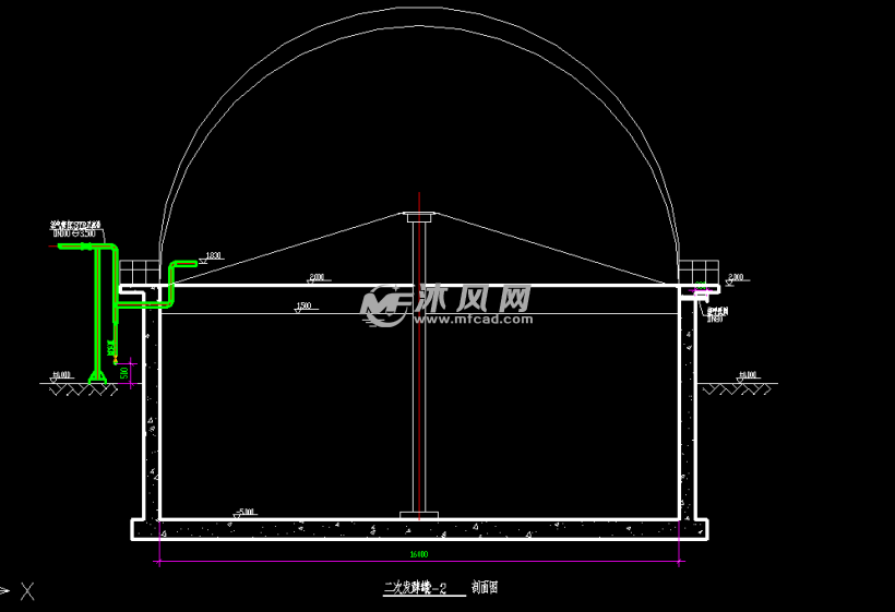 二次发酵罐剖面图