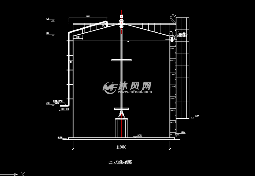 人畜粪便专业大型沼气池设计图纸cad