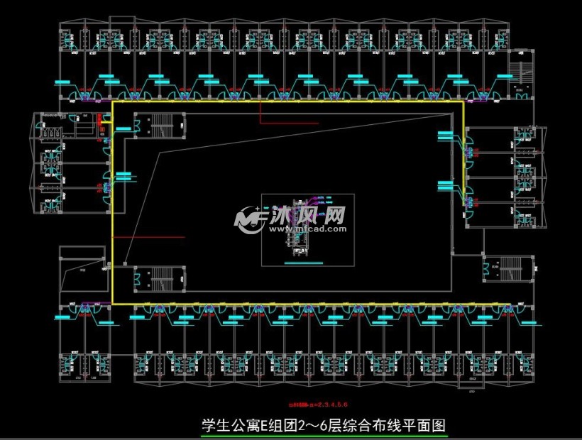 校区网络布线cad图