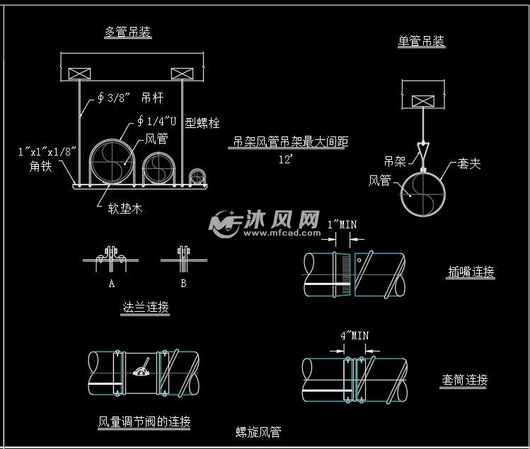 螺旋风管详图