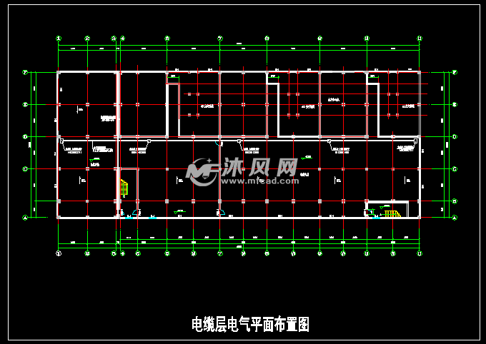 电缆层电气平面布置图