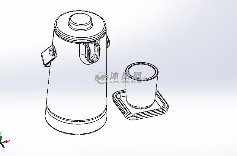电水壶和杯子设计模型
