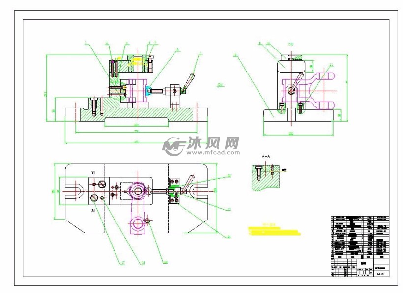 k012-ca10b解放牌汽车后钢板弹簧吊耳钻φ37孔夹具设计