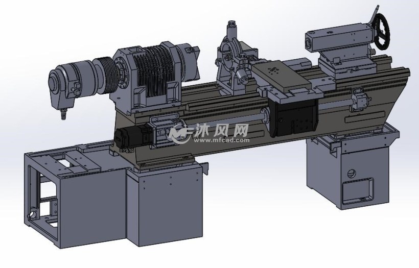 k5101000数控车床光机三维模型