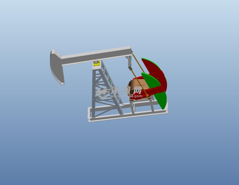 鹤式起重机3d装配图