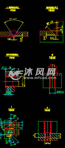 主要显示设备ab类焊接及d类焊接接头尺寸,一般以图表表示.