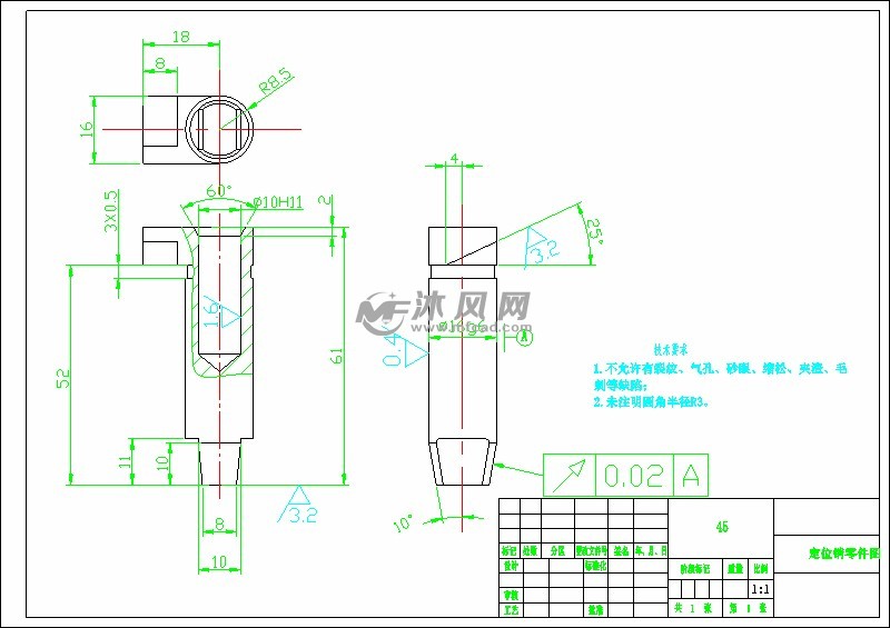 定位销钻10孔钻床夹具设计