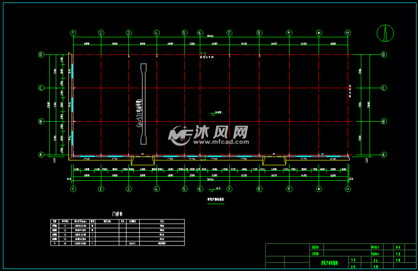 钢结构厂房结构图 - 工农业建筑图纸 - 沐风网