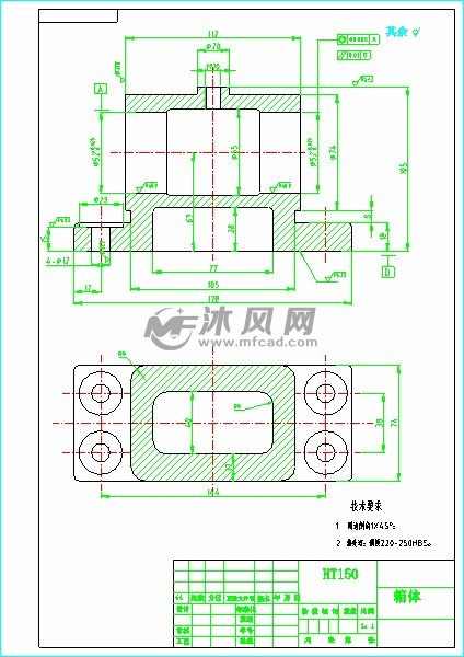 箱体零件图-model