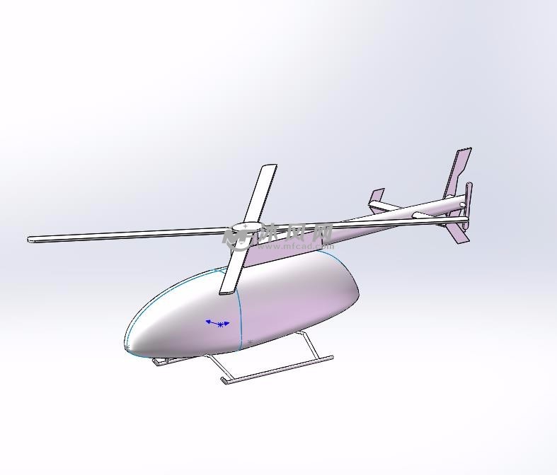 简单的直升机模型