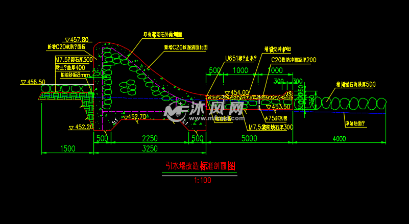 拦水坝维修设计图