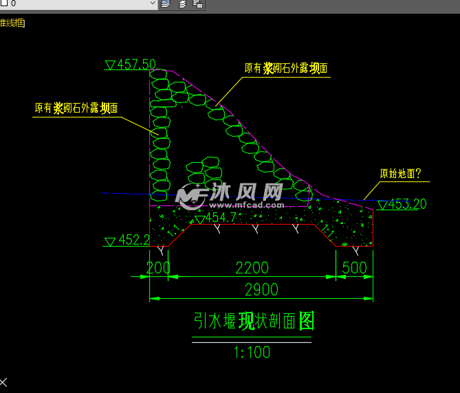 拦水坝维修设计图