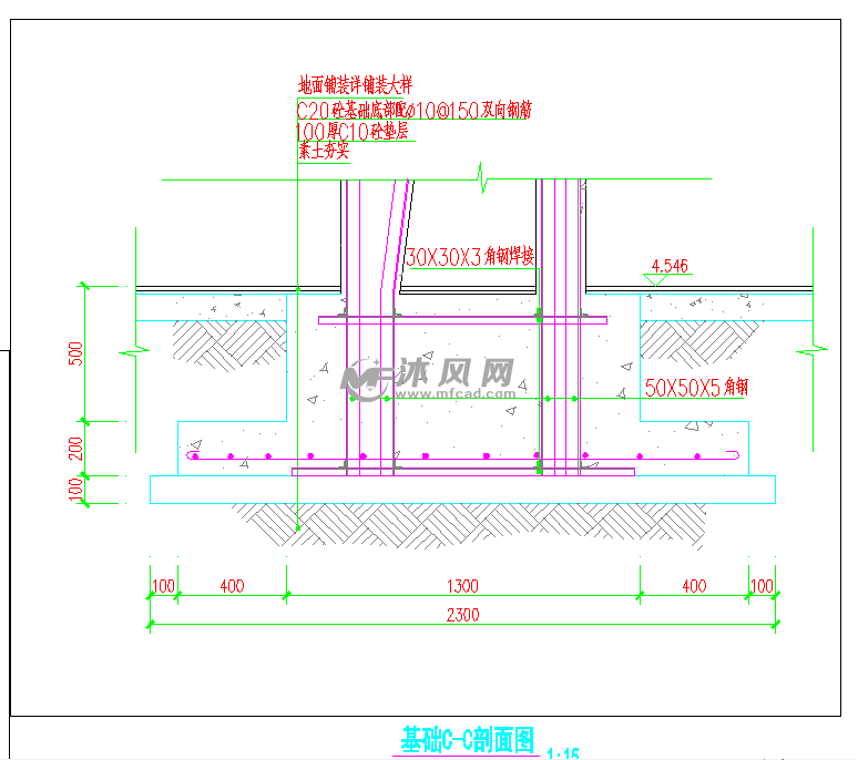 基础剖面图