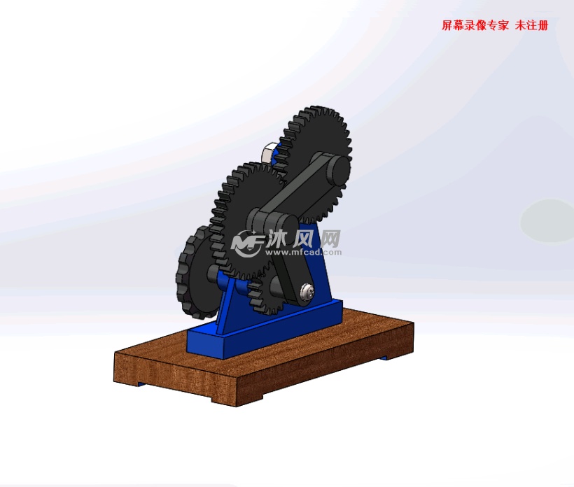 齿轮连杆运动机构(含运动仿真) - 传动件图纸 - 沐风网