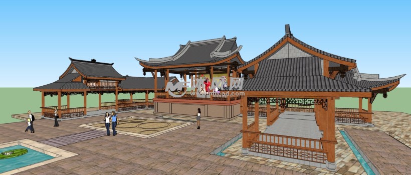 sketchup模型 中外古建筑模型 中国古代建筑模型