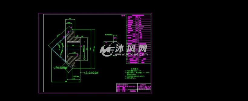 螺旋伞齿轮冷锯机减速器图纸