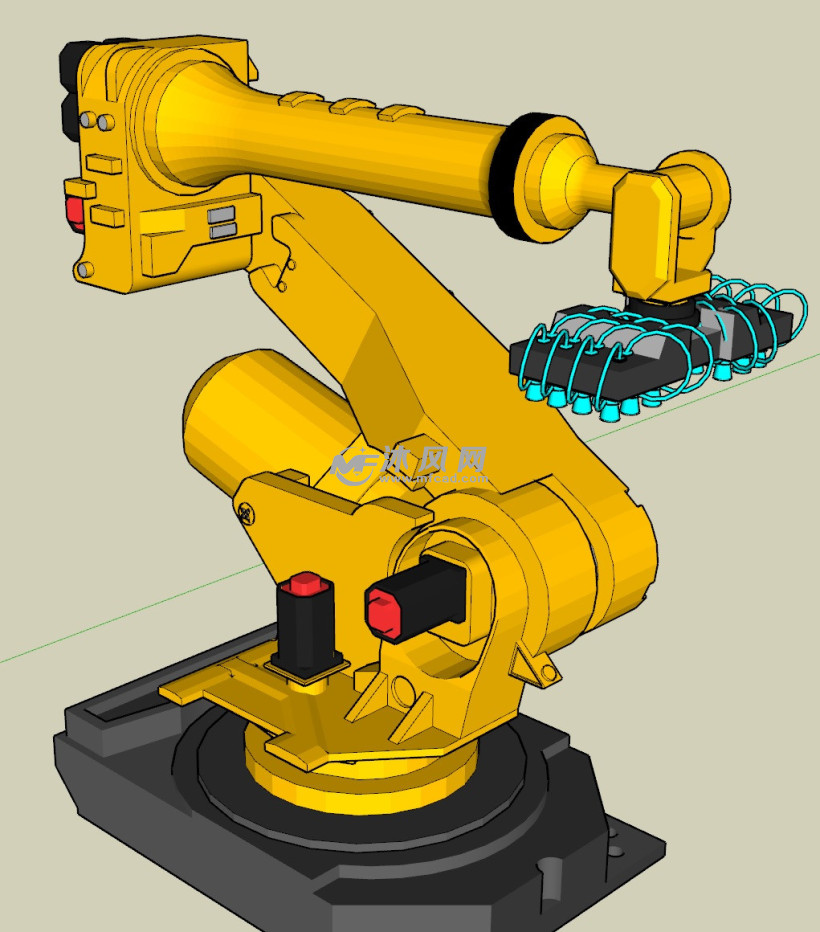 6轴机械臂模型设计 - 机器人模型图纸 - 沐风网