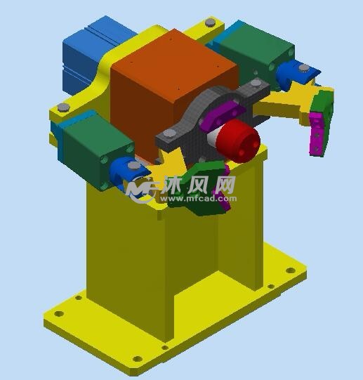 轴心定位夹紧夹具