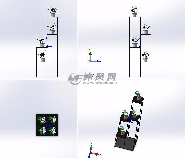 漂亮的花架设计模型