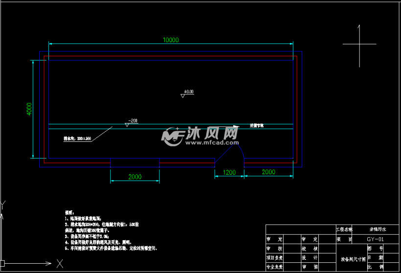 5立方/h杀鸭屠宰场污水废水处理工程图纸