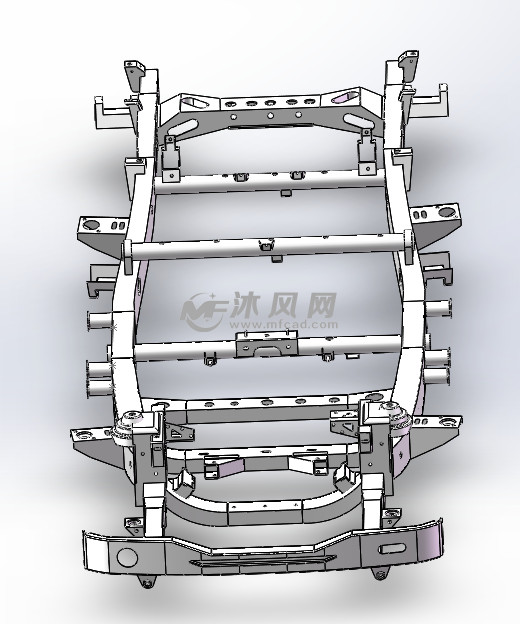 汽车车架系统模型