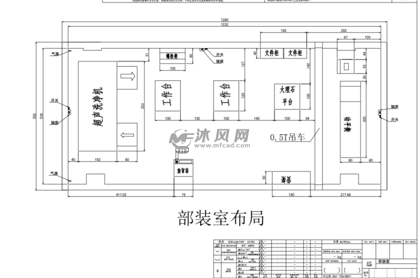 车床装配工厂布局图