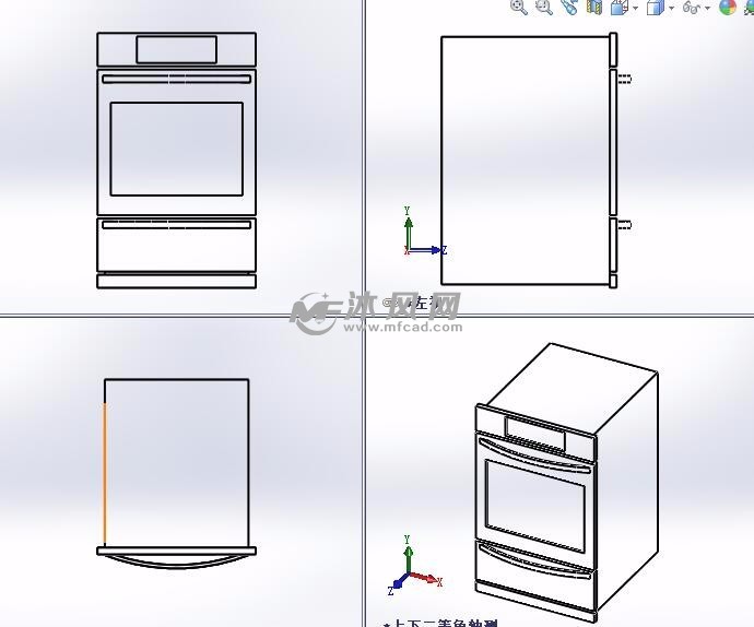 2款冰箱微波炉设计模型