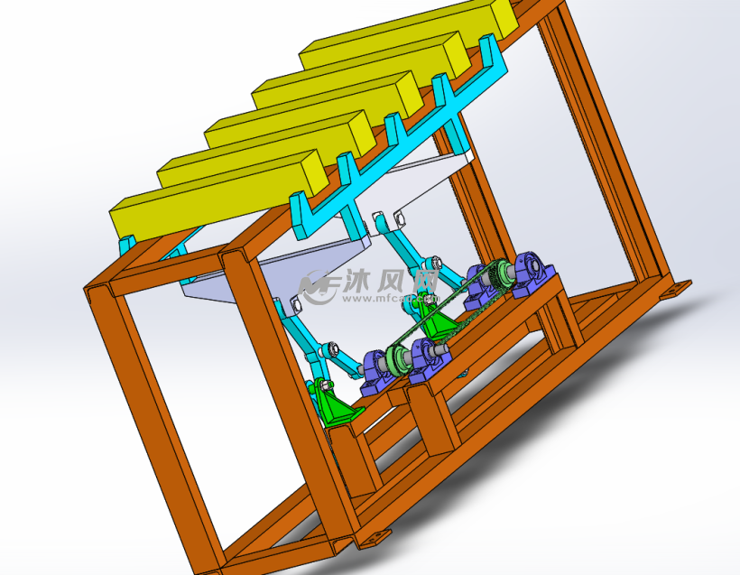 步进送料间歇机构模型