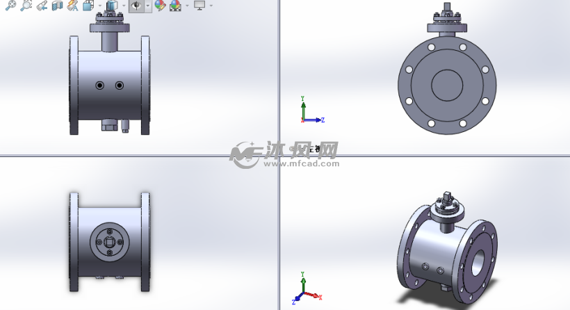 10种夹套v型偏心球阀模型图系列 - 阀体图纸 - 沐风网