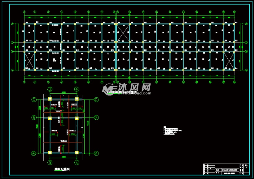结构平面布置图,楼板配筋图