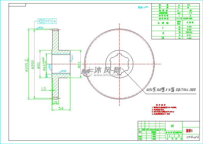 z3040摇臂钻床主轴变速箱