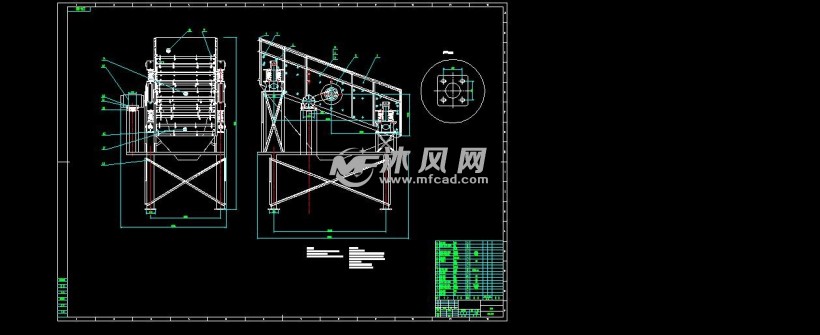 zds直线振动筛图纸