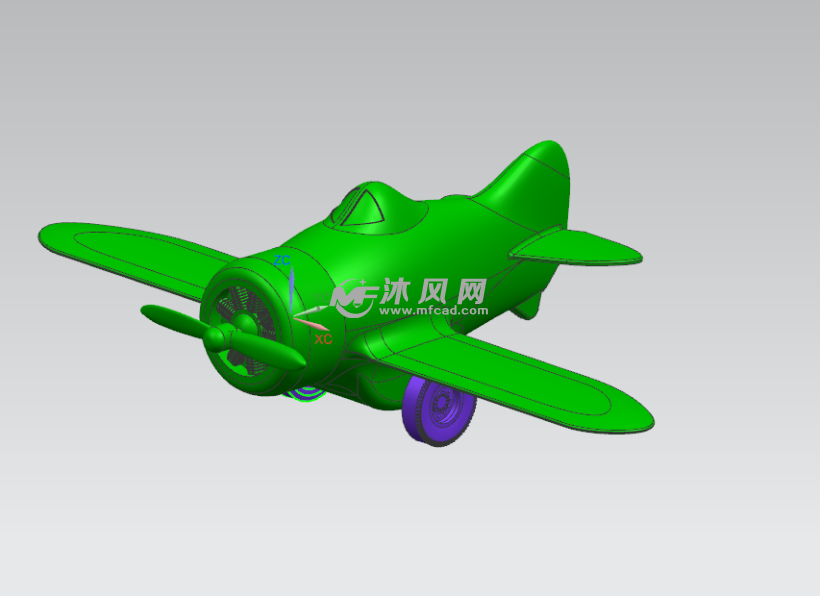ug8.0玩具飞机建模