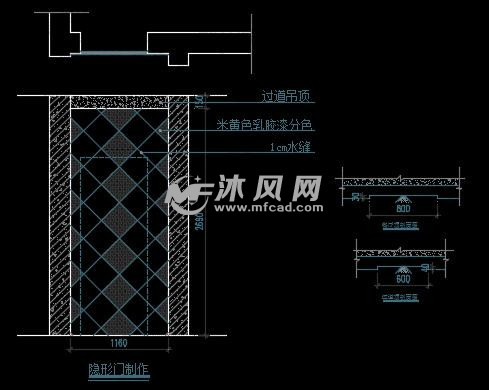 隐形门立面图