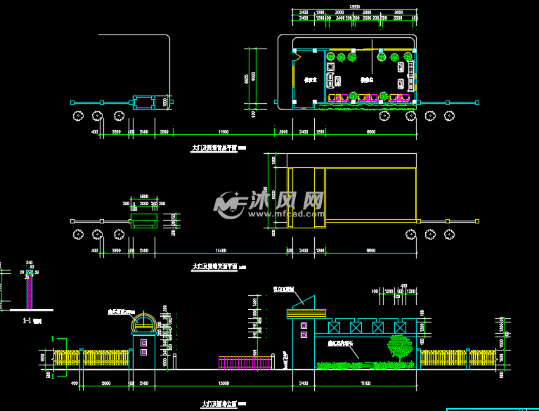 学校大门建筑设计方案图