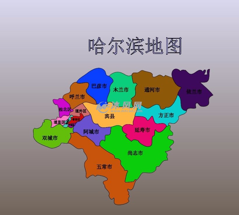 哈尔滨3d地图