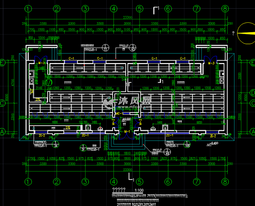 某学校公共厕所建筑施工图纸