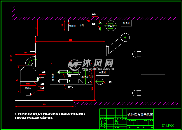 1~20吨锅炉房布置图