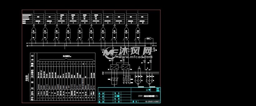 jdy变电站220v直流系统接线图