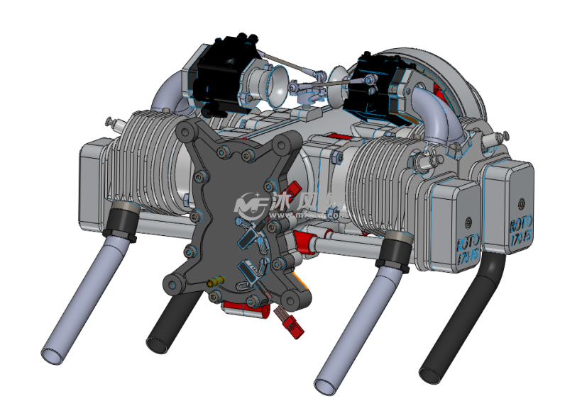 roto 170fs al无人机发动机模型设计