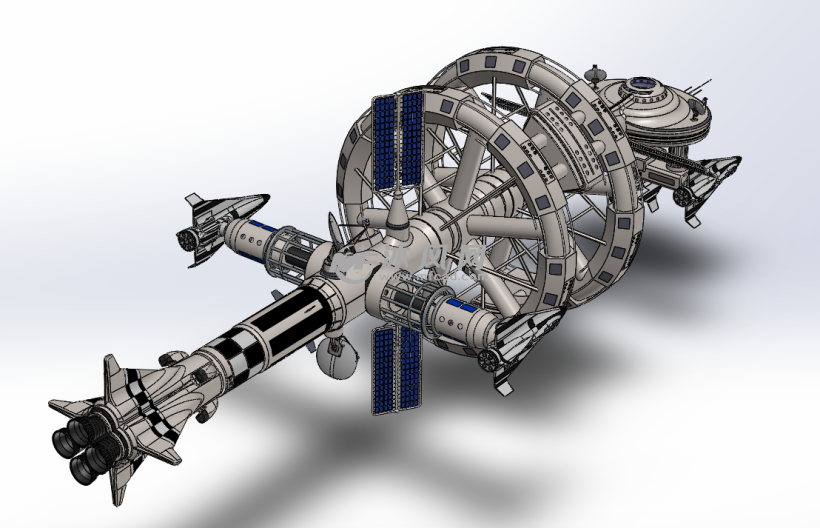 空间站模型sw设计