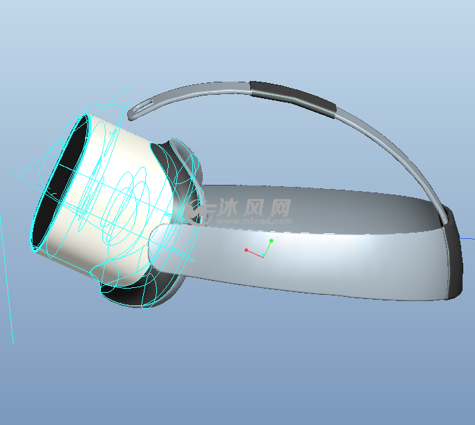 vr眼镜三维模型图纸