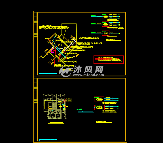 屋顶消防泵房施工图纸