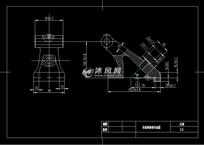 (车床)尾座体底面加工夹具(4张图纸)