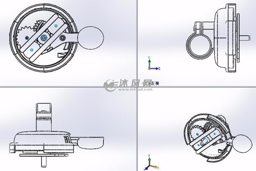 自行车铃铛内部结构模型