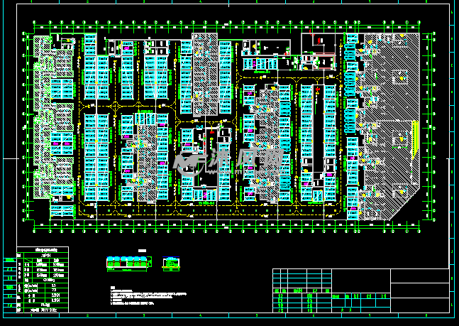 578车位地下两层升降横移立体车库 - 交通建筑图纸