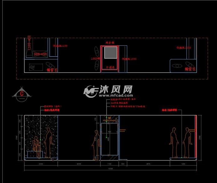 全套商场服装店cad施工图