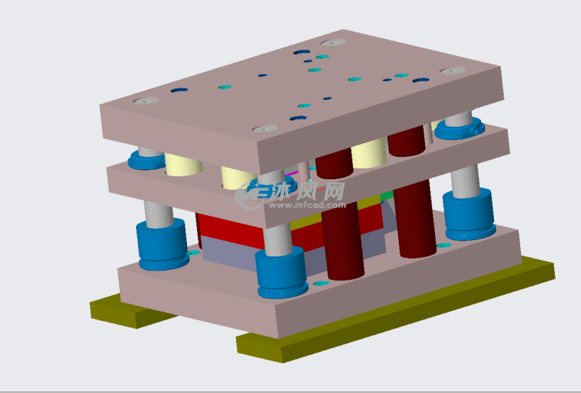 五金3d冲模图