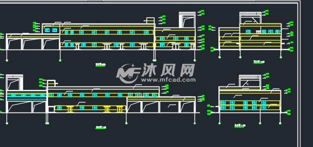 大框架两层联合页面场区厂房设计图结构下单设计图片