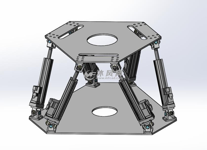 六自由度并联平台模型